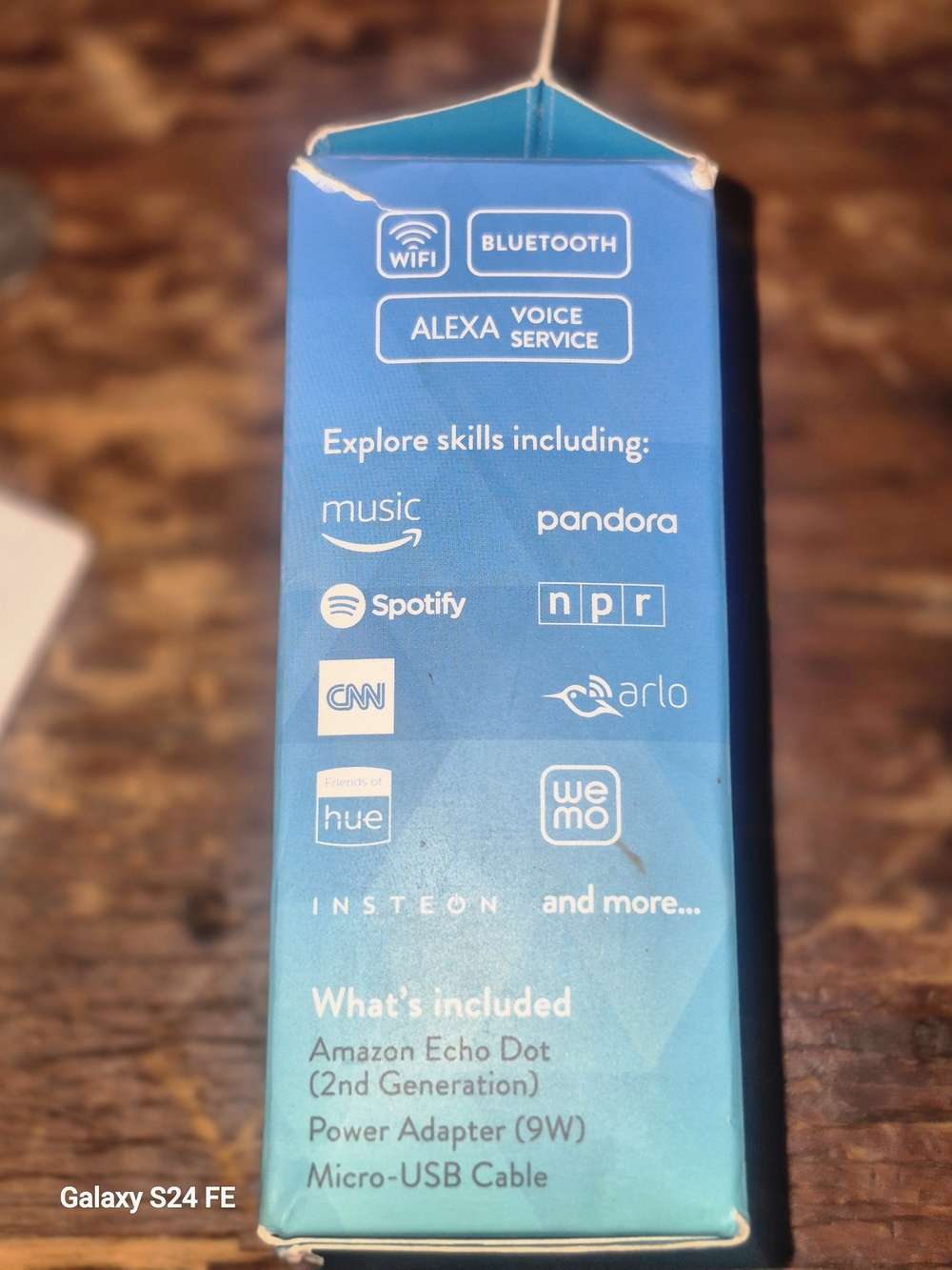 Amazon Echo Dot Smart Speaker - Blue and Black - Picture 3 of 4